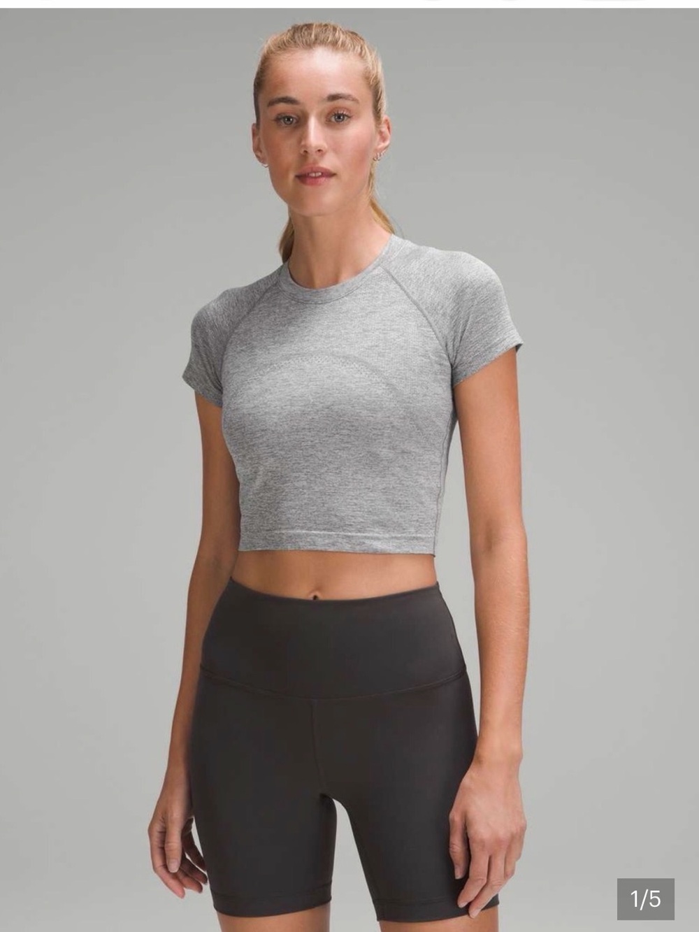 Lululemon Athletica Swiftly Tech Cropped top size 6 NWT